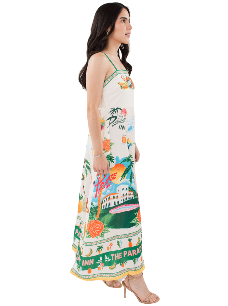 The Paradise Inn Sleeveless Dress