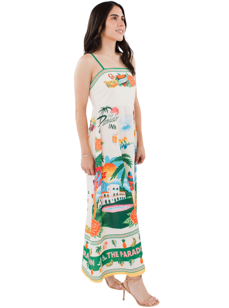 The Paradise Inn Sleeveless Dress