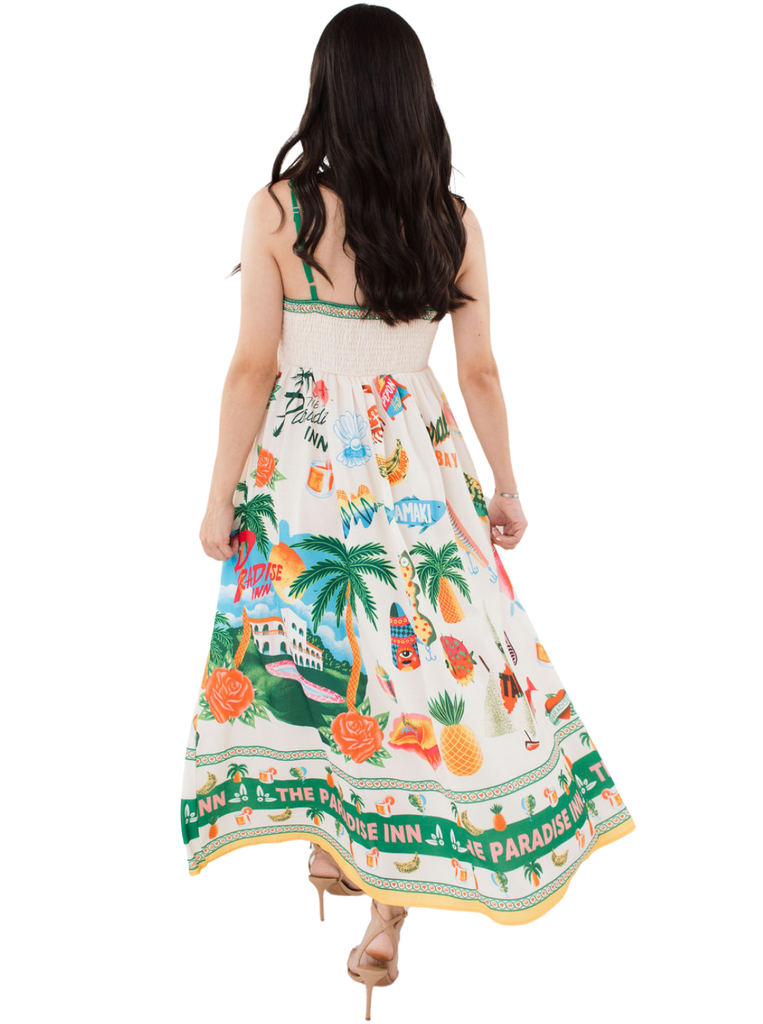 The Paradise Inn Sleeveless Dress