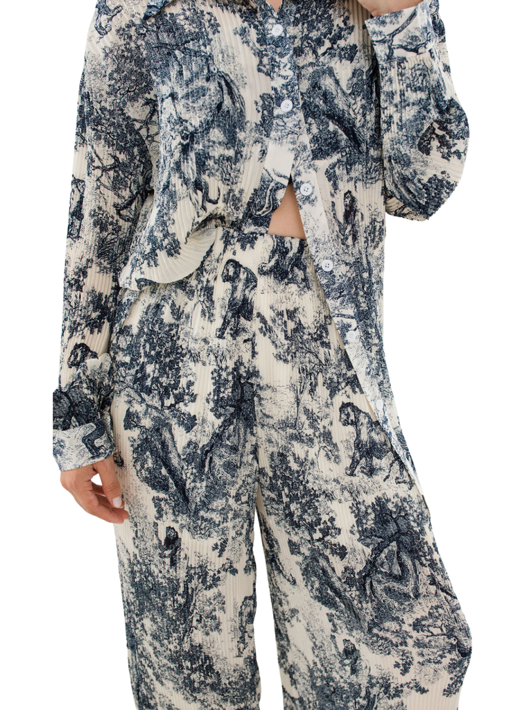 The Three Pieces Pleated Set