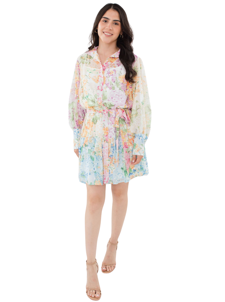 The Elegant Mini Floral Dress