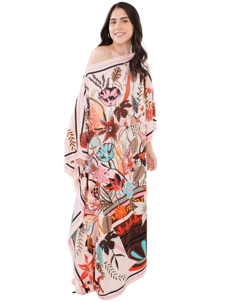 [GLAM-0025-OS] The Tropical Pink Dress