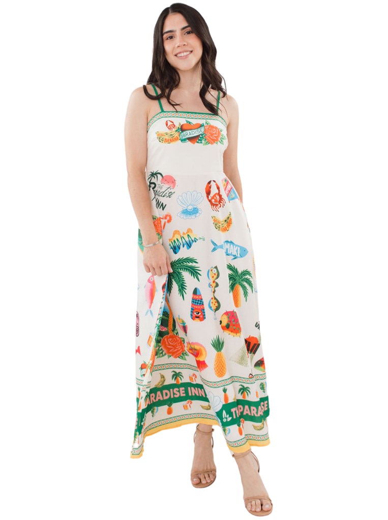 The Paradise Inn Sleeveless Dress